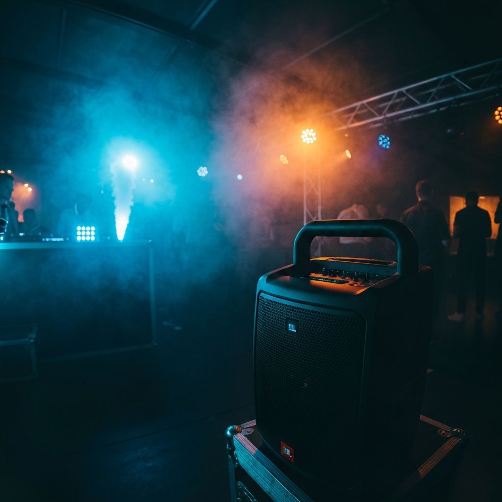 Profesjonalny sprzet imprezowy - glosniki JBL PartyBox z oswietleniem